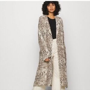 Free People Wild Nights Duster Snake Print Design
